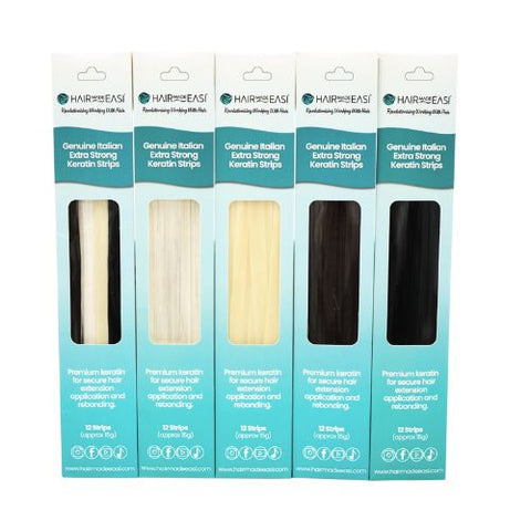 Keratin Strips - 100% Premium Italian Keratin (12 strips)