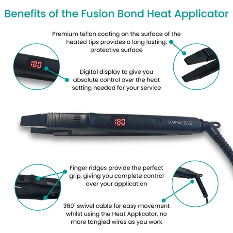 Fusion Bond Heat Applicator for Hair Extensions - Hair Made Easi