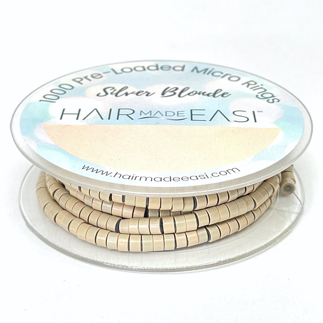 Silicone Lined Pre-Loaded Micro Rings (1000) - Hair Made Easi