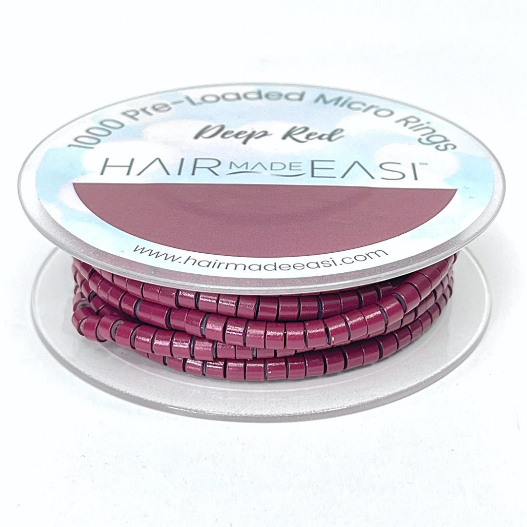 Silicone Lined Pre-Loaded Micro Rings (1000) and Easiloop Duo - Hair Made Easi