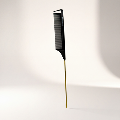 Black & Gold Pin Tail Comb