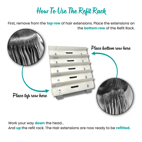 Hair Extension Refit Rack - Hair Made Easi