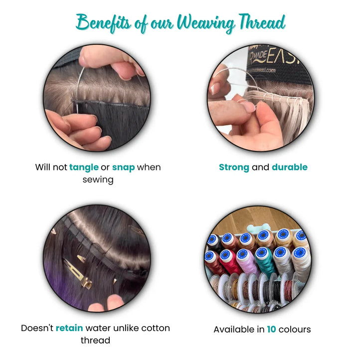 Hair Made Easi Weaving Thread 500 Metres