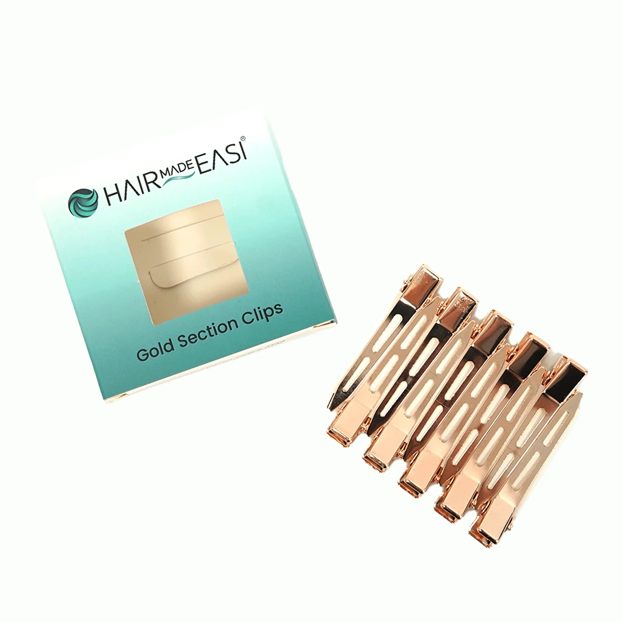 Small Gold Section Clips – Hair Made Easi