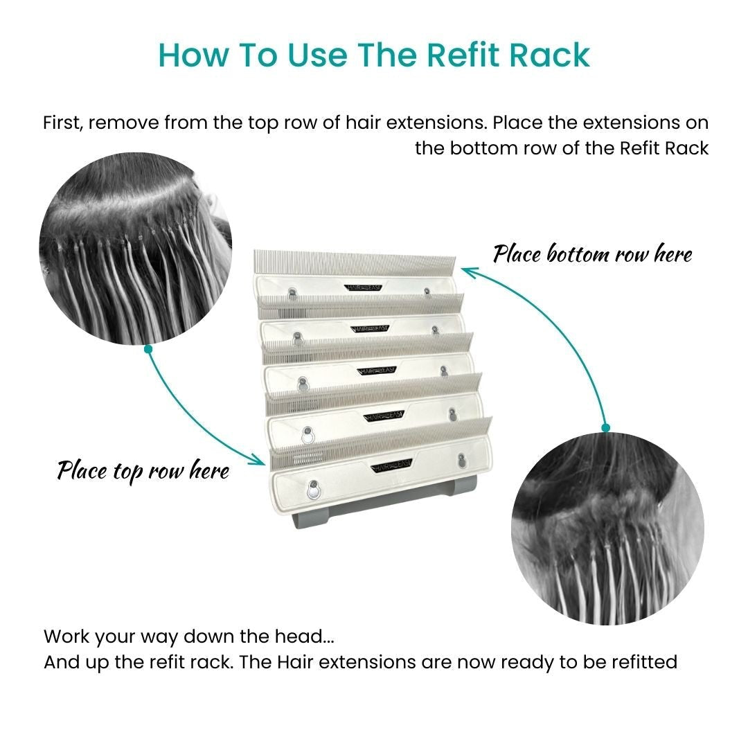 Hair Extension Refit Rack - Hair Made Easi