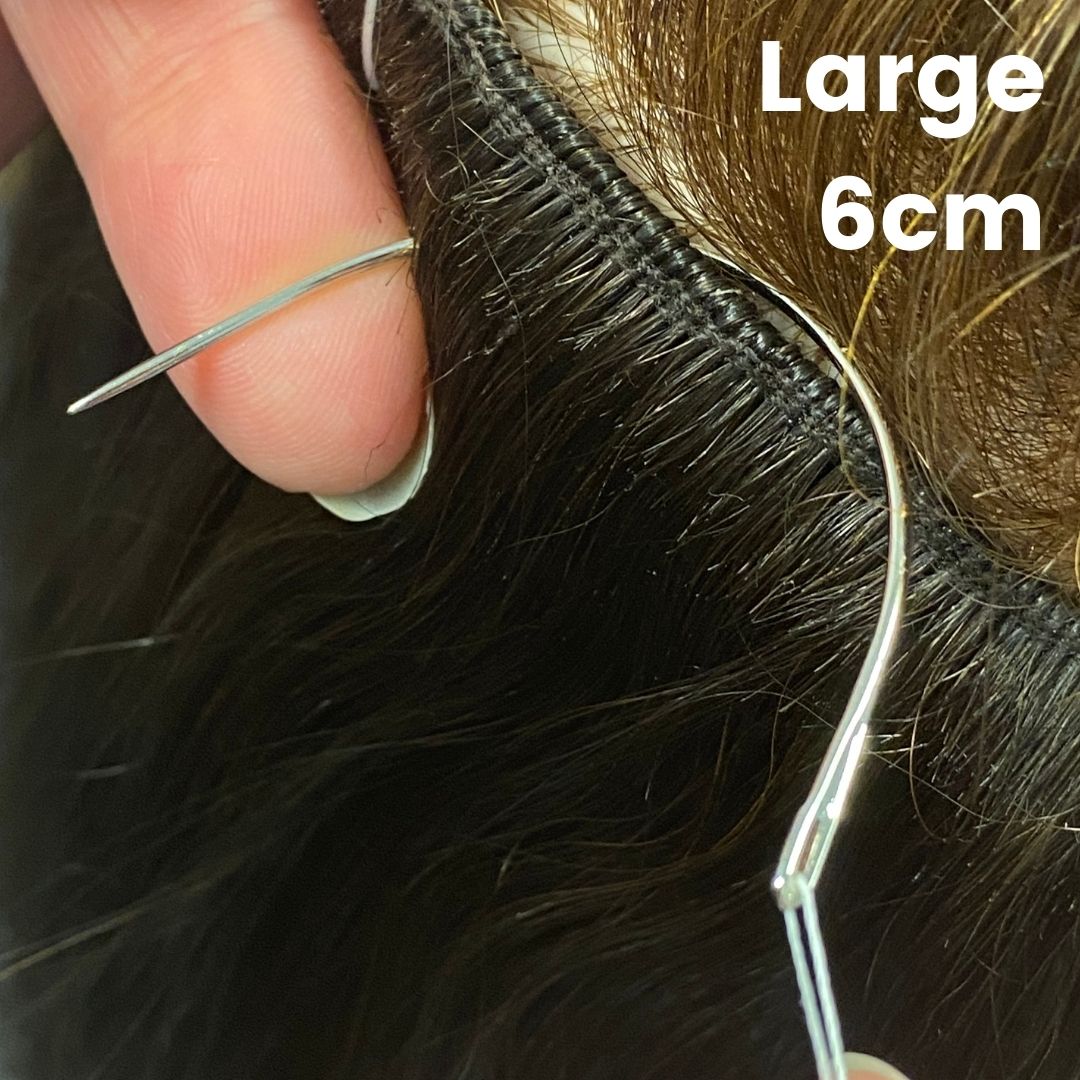 Hair Weave Needle and Thread Set, Black Hair Weft Weave  Extension Sewing, Thread and Wig C Curved Needles I Shape J Shape Curved  Needles with 1 Sewing Scissors for Wig Making