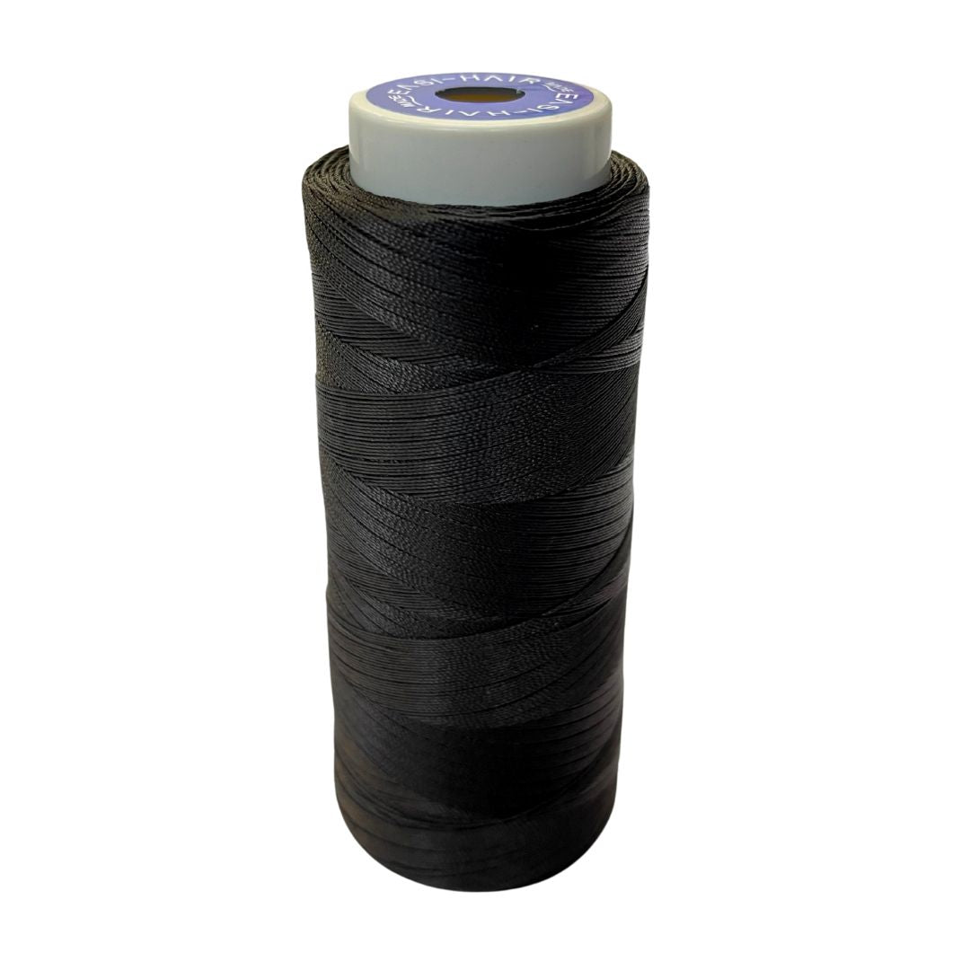 Atimiaza Thick Thread for Sewing Hair, Black Weaving Thread
