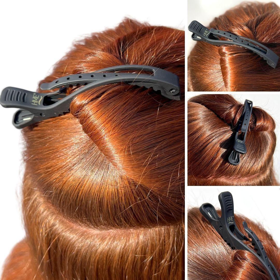 Pinzas Para El Cabello De Pico De Pato, Pinzas Para El Cabello Profesionales De 6 Piezas, Pinzas