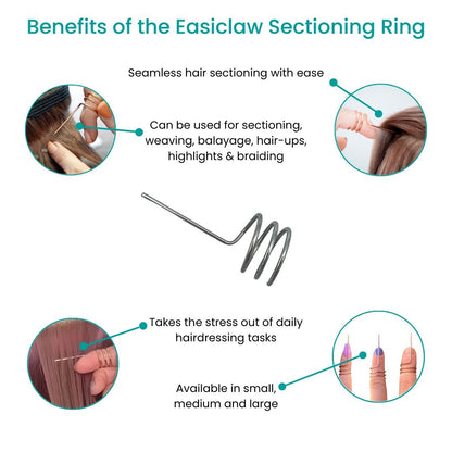 Section Clips and Easiclaw Hair Sectioning Ring Duo - Hair Made Easi