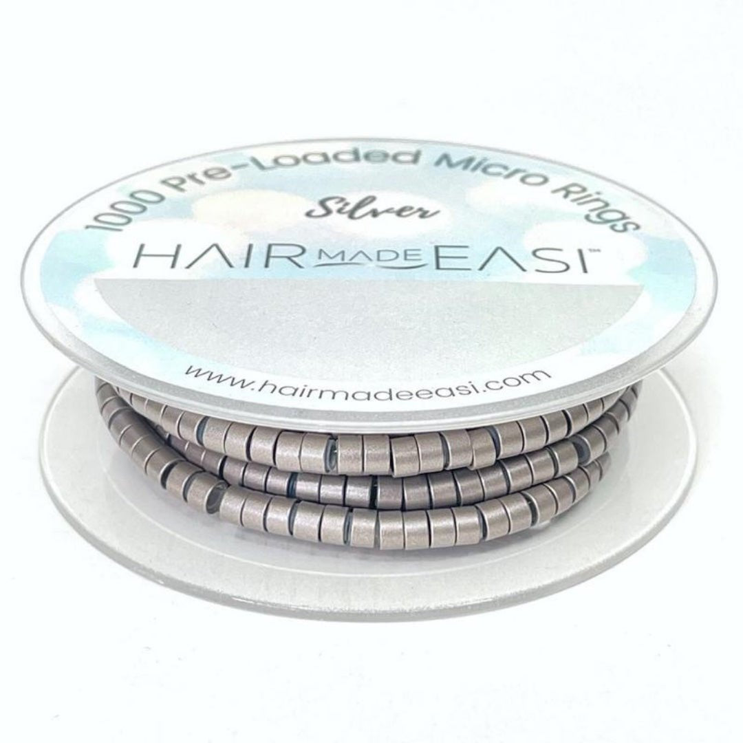 Silicone Lined Pre-Loaded Micro Rings (1000) - Hair Made Easi