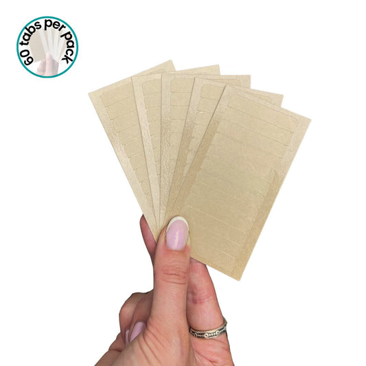 Single Sided Easitape Hair Extension Tape Tabs (60 per pack) - Hair Made Easi